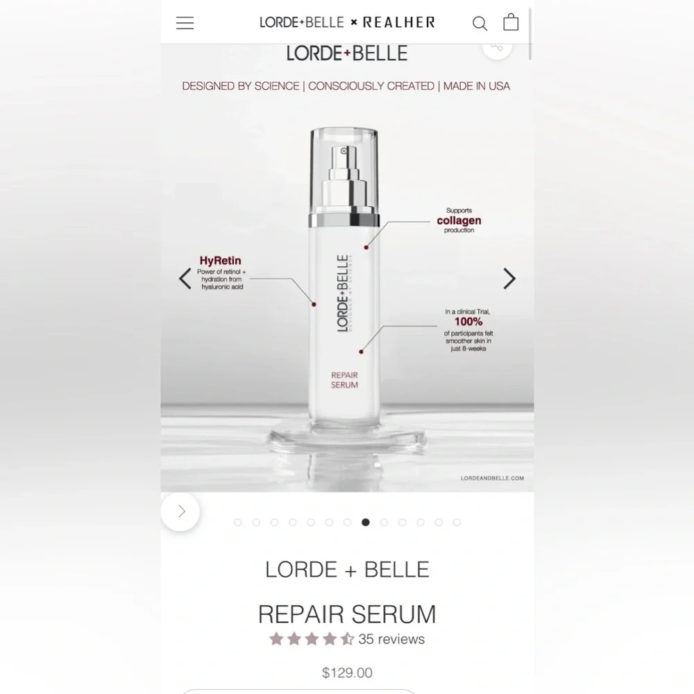 LORDE & BELLE Repair Serum - $129 Retail - NEW IN BOX - Picture 2 of 8